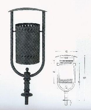 Cestino Arco Con Coperchio Cod. 572