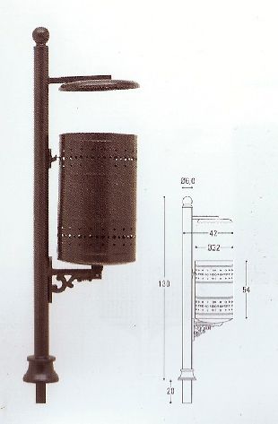Cestino Basic Con Coperchio Cod. 567