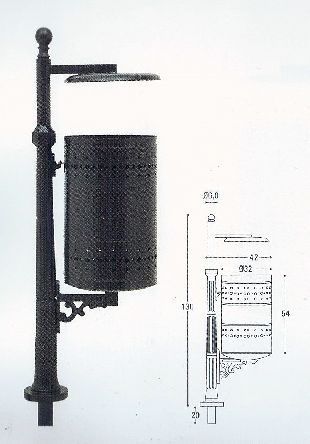 ghisa Cestino vienna con coperchio cod. 559