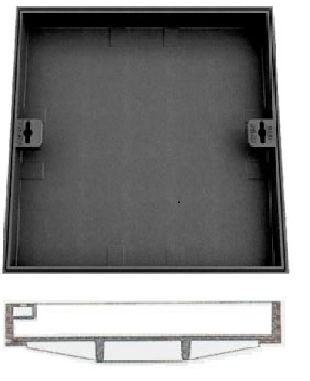 ghisa Chiusini a riempimento con coperchio quadro