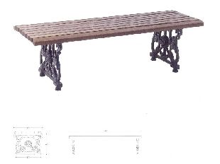 ghisa Panca parma ghisa e legno per arredo urbano